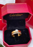 Cartier-Inspired Luxury Gold Plated Ring + Gold Bracelet